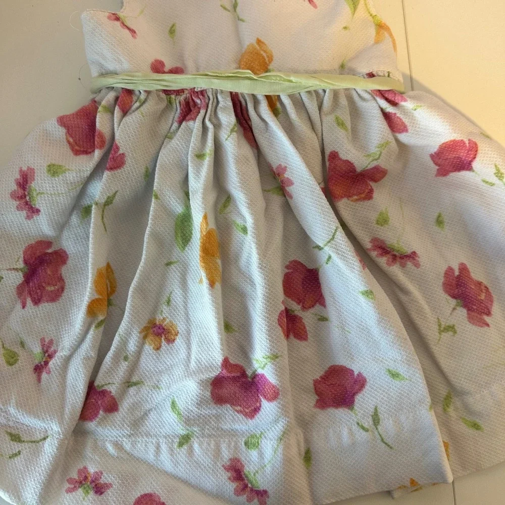 Ralph Lauren Baby Girl A-Line Floral Dress Size 6-12 Months Spring Easter Preppy